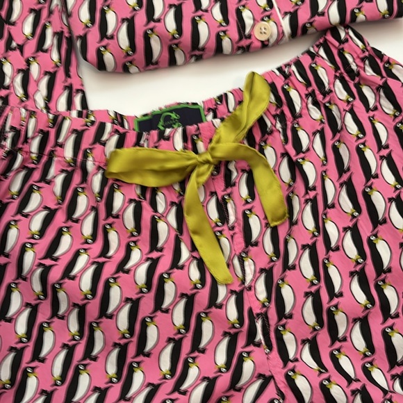 Pink Penguin Print Pajamas by C Wonder - Picture 3 of 5